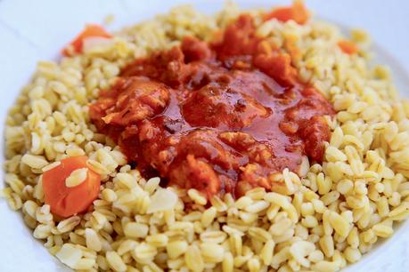 TRIGO CON BOLOÑESA TRIGO CON BOLOÑESA