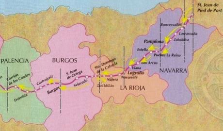 Regiones y Ciudades del Camino de Santiago