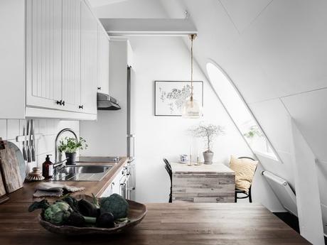 viviendas para estudiantes pisos de estudiantes pequeño ático diáfano ático nórdico escandinavo ático mini bien decorado acogedor ático 