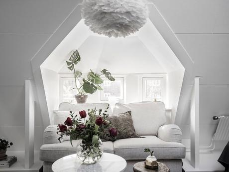 viviendas para estudiantes pisos de estudiantes pequeño ático diáfano ático nórdico escandinavo ático mini bien decorado acogedor ático 
