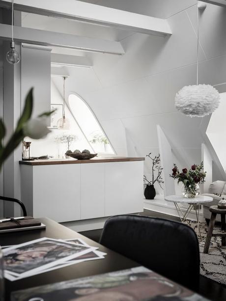 viviendas para estudiantes pisos de estudiantes pequeño ático diáfano ático nórdico escandinavo ático mini bien decorado acogedor ático 