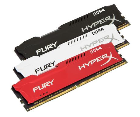 HyperX expande sus líneas de productos FURY DDR4 e Impact DDR4