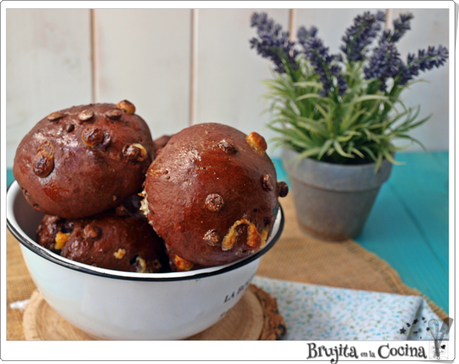 Bollos de leche condensada con chocolate Bollos de leche condensada con chocolate