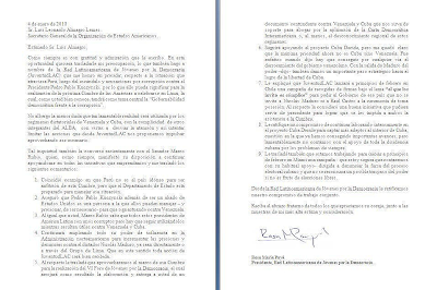 Vea carta con el plan de Payá, Almagro y Rubio vs Venezuela y Cuba en Cumbre de Lima [+ video]