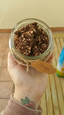 Granola Casera con Nueces y Cacao ~ Sin lácteos y sin gluten