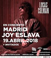 Concierto de Lucas Colman en Joy Eslava