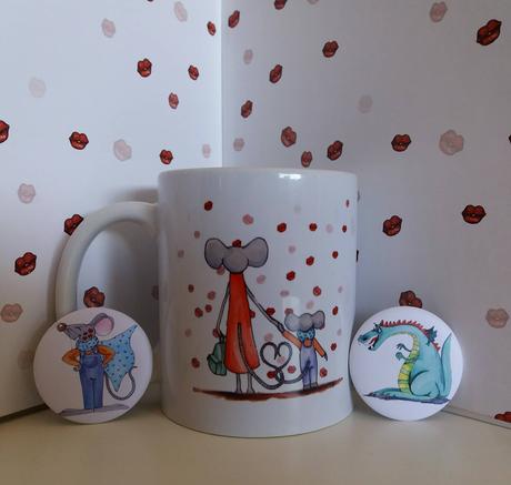 Sorteo de pack con taza y chapas del cuento “Lléname de besos el bolsillo”