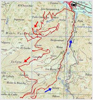 El Pino-Corramartón-Los Col.laos-Rocabiel.lo-La Gorbizosa-Brañavieya