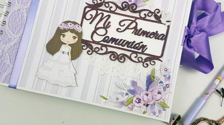 Tutorial Scrapbooking: Album Comunión con Kora Projects