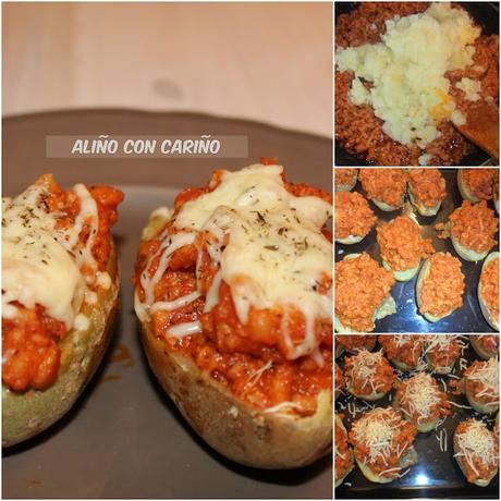 BARQUITAS DE PATATA A LA BOLOÑESA