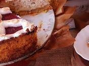 Tarta queso salsa frambuesas