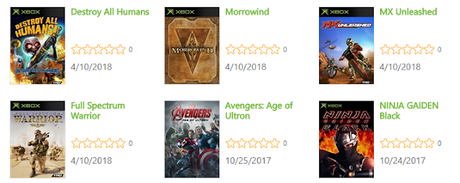 Se filtran supuestos nuevos retrocompatibles de Xbox: Morrowind, Destroy All Humans...