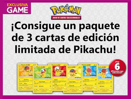 Consigue las cartas exclusivas de Pikachu de ¡Te elijo a ti! en GAME