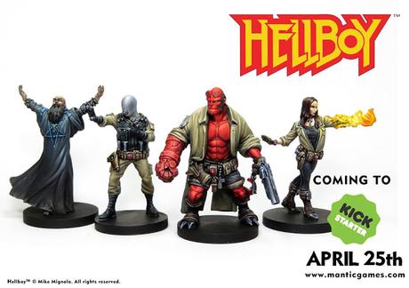 Figuras de Hellboy pintadas por Ángel Giráldez