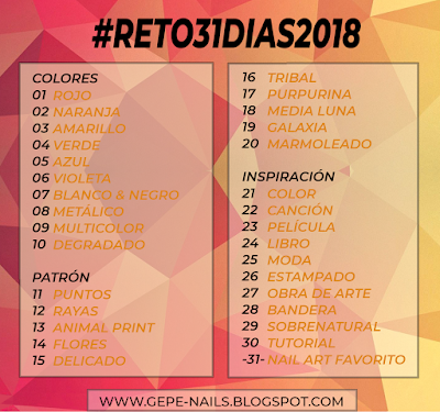 PUNTOS         | #RETO31DIAS2018 NAIL ART