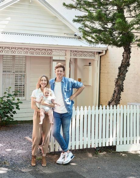 Una encantadora tiny home en color rosa empolvado Una encantadora tiny home en color rosa empolvado