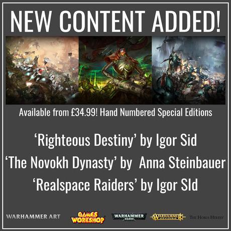 Nuevos productos exclusivos en Warhammer Art