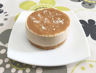 Tarta de queso con café y dulce de leche