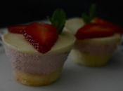 Receta casera tarta mousse fresas panna cota vainilla