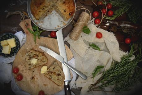 Pan de soda irlandés con un toque caprese Pan de soda irlandés con un toque caprese