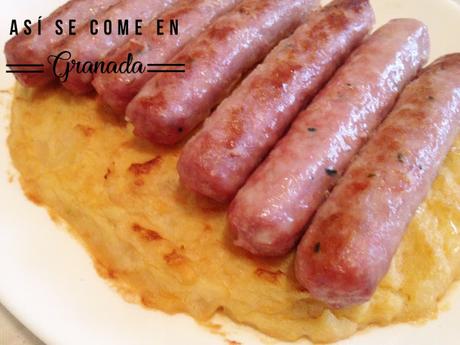 Puré de patatas gratinado con longaniza y detalle para regalar #diadelamadre