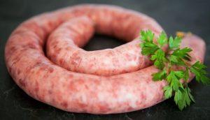 Receta de cocina: “Longaniza con salsa picante y puré de patatas”