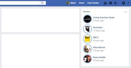 Facebook Stories imprescindibles en el nuevo algoritmo de Facebook | Maria en la red