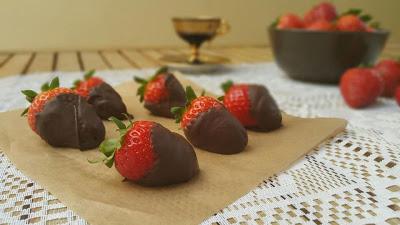 Fresas con chocolate