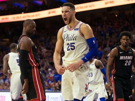 NBA: Playoffs-Miami Heat en Philadelphia 76ers