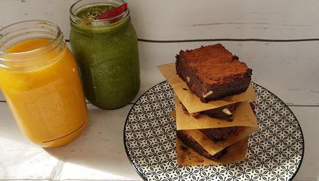 Brownies veganos de judías negras sin gluten y sin harina