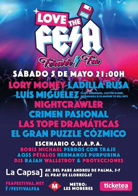 [Noticia] Cartel de la 15ª edición del F.E.A. (Festival Electropop Alternativo)