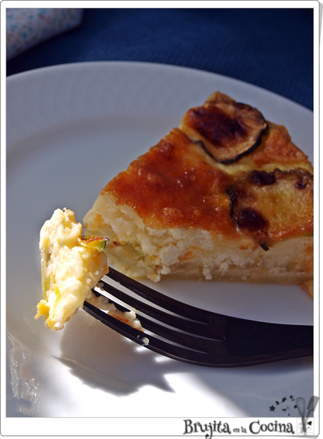 Quiche de calabacín y queso de cabra