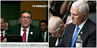 Bruno Rodríguez le responde a Mike Pence en Cumbre de Lima [+ video]