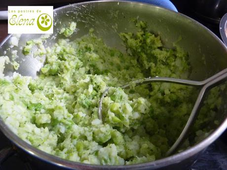 Puré de papas, brócoli y guisantes de Jamie Oliver