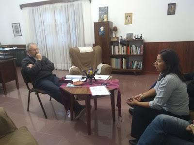 Presentamos ante el obispo Fernando Croxatto los alarmantes datos de bajo peso y mal nutrición en los niñxs de la ciudad