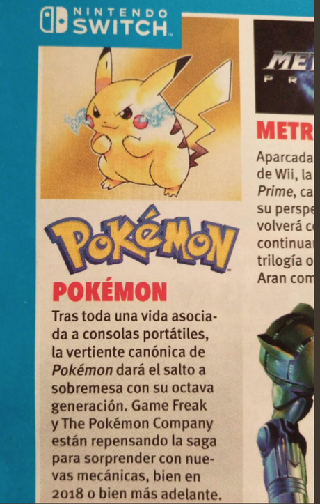 Revista de Nintendo confirmaría que la octava generación llegará al Pokémon de Switch