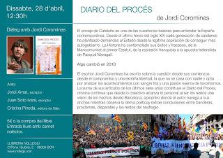 28 de Abril, 12h30: presentación del Diario del Procés en Nollegiu