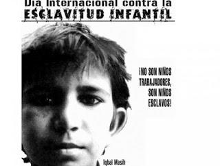 Día Mundial contra la Esclavitud Infantil.