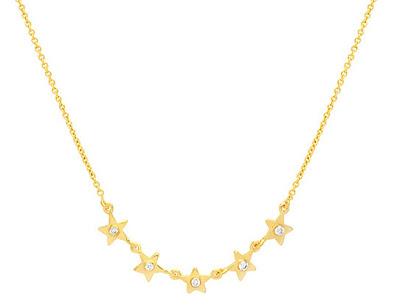 FIVE-STAR-NECKLACE maria pascual-collar-estrellas-plata-oro-circonita-circonite-jewelry