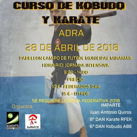 Curso Kobudo y karate en Adra