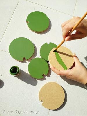 DIY Cactus posavasos