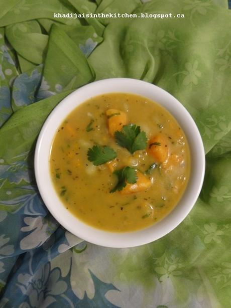 SOUPE DE POMMES DE TERRE ET PATATES DOUCES  / WHITE POTATO AND SWEET POTATO SOUP / SOPA DE PATATAS Y BATATAS / حساء البطاطس و البطاطا الحلوة