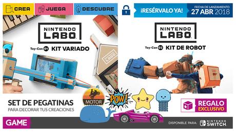 Consigue pegatinas de decoración para Nintendo LABO con GAME