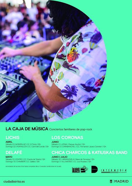 Conciertos gratuitos matinales por todo Madrid con Lichis, Delafé, Los Coronas y Chica Charcos & Katiuskas Band