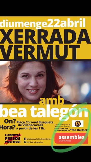 [Noticia] Charla-vermut en Viladecavalls con Bea Talegón y The Harlock