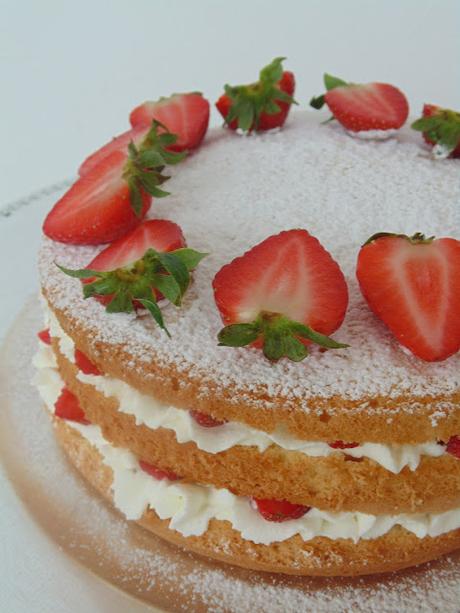 Genoise de fresas y nata