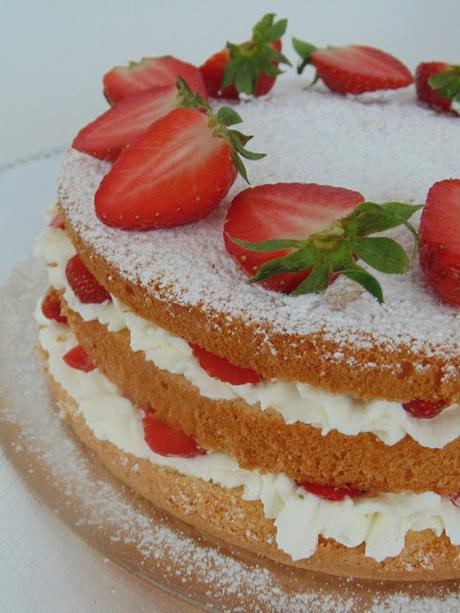 Genoise de fresas y nata