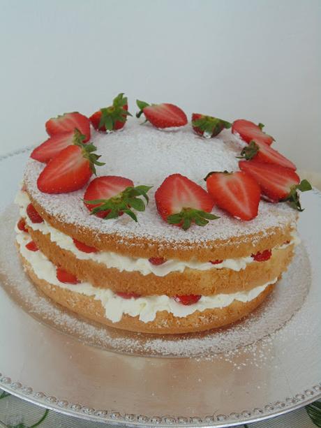 Genoise de fresas y nata