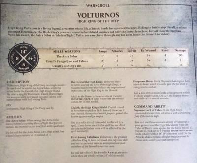 Filtraciones del Battletome de los Idoneth Deepkin