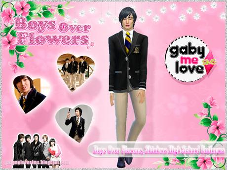 Boys Over Flowers, Shinhwa High School Uniforms - Masculino, Sims 4 (Jun Pyo)